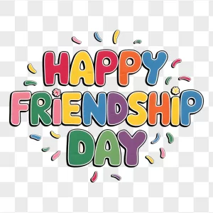 Colorful Bubble Happy Friendship Day
