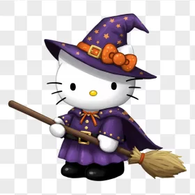 Hello Kitty Purple Witch Broomstick