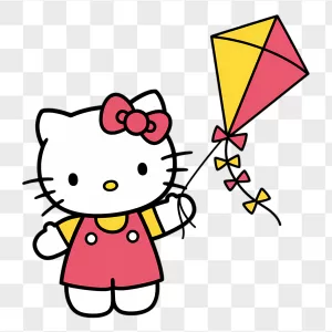 Hello Kitty Pink Overalls Flying Kite
