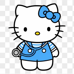 Hello Kitty Blue Nurse Uniform Stethoscope