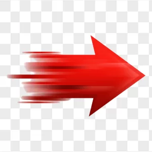 Red Arrow Motion Blur Streaks