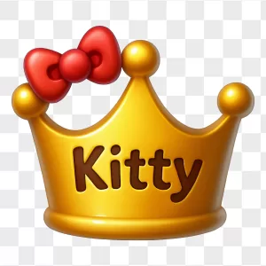 Hello Kitty Red Bow 3D Crown