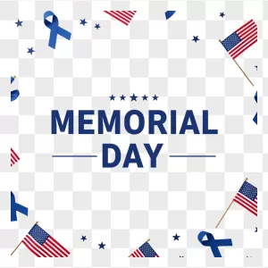 Memorial Day American Flag Ribbon Frame