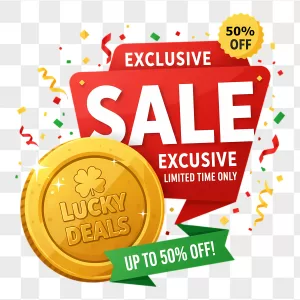 Exclusive Sale Badge Lucky Gold Coin