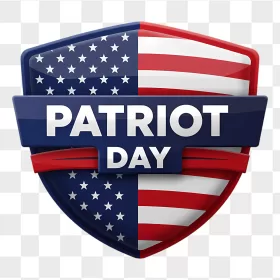Patriot Day Glossy American Flag Shield