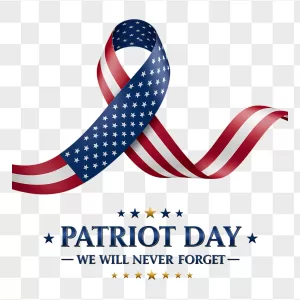 American Flag Patriot Day Awareness Ribbon
