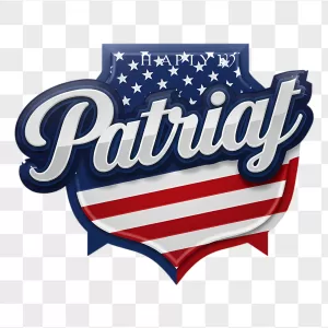 Glossy Patriot USA Flag Shield Badge