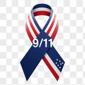 American Flag 9/11 Memorial Awareness Ribbon