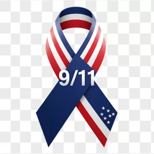 American Flag 9/11 Memorial Awareness Ribbon