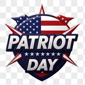 Patriot Day USA Flag 3D Shield
