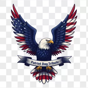 Patriot Day Tribute Bald Eagle Flag