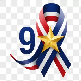Gold Star 9/11 Remembrance Ribbon Emblem