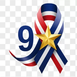 Gold Star 9/11 Remembrance Ribbon Emblem