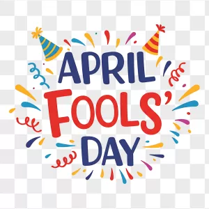 April Fools' Day Hats Confetti Lettering