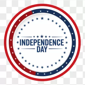 Independence Day Patriotic Concentric Ring Badge