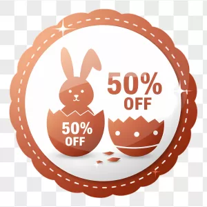 Copper Glossy Bunny Egg 50% Off