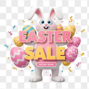 3D Easter Bunny Pink Vest Sale