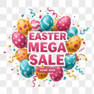 3D Glossy Easter Eggs Mega Sale