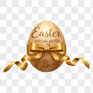 Golden Easter Egg Special Offer Ribbon