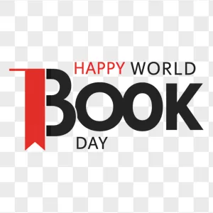 World Book Day Red Bookmark Bold Typography