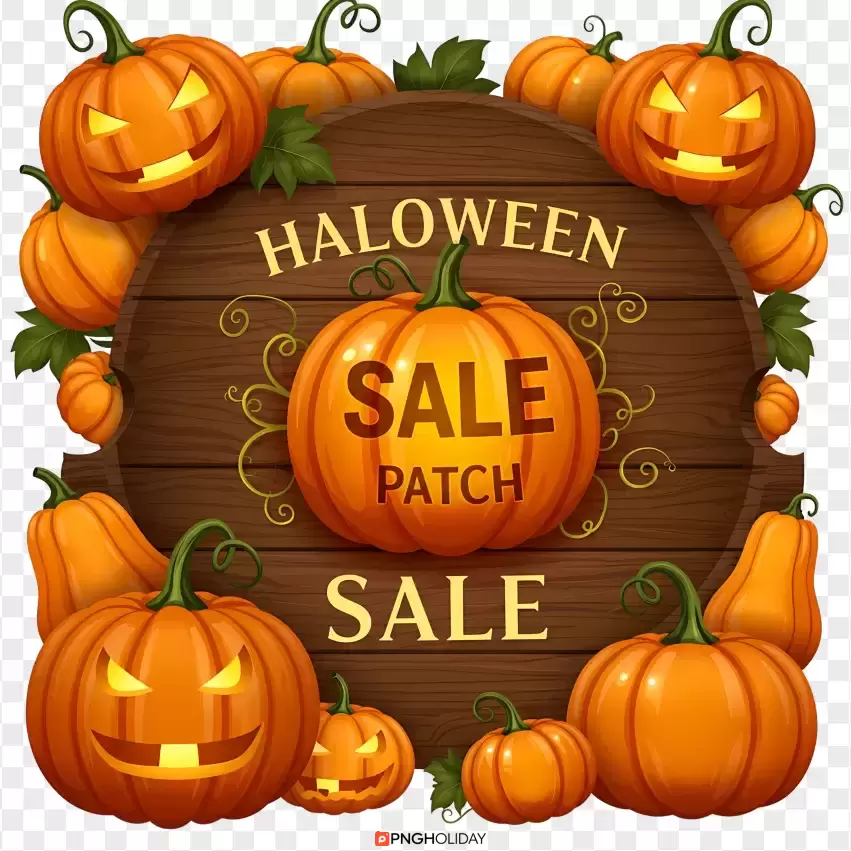 Halloween Sale Patch Png
