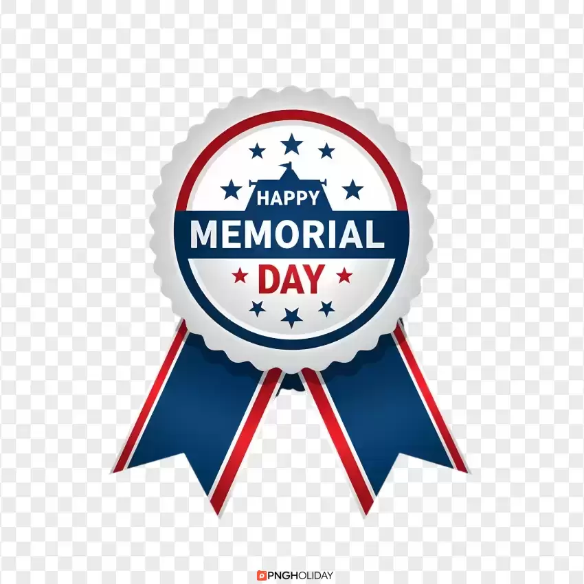 Memorial Day Award Ribbon PNG