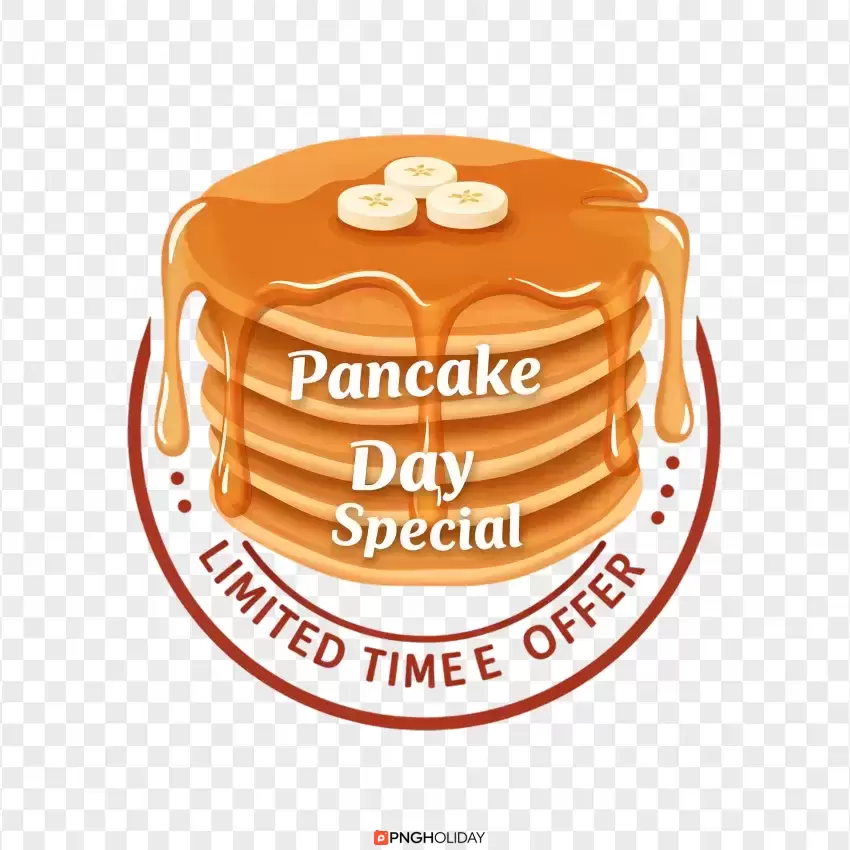 Pancake Day Special Offer with Ribbon PNG